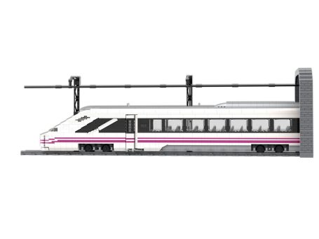 Tren de alta velocidad CAF OARIS saliendo de un túnel.