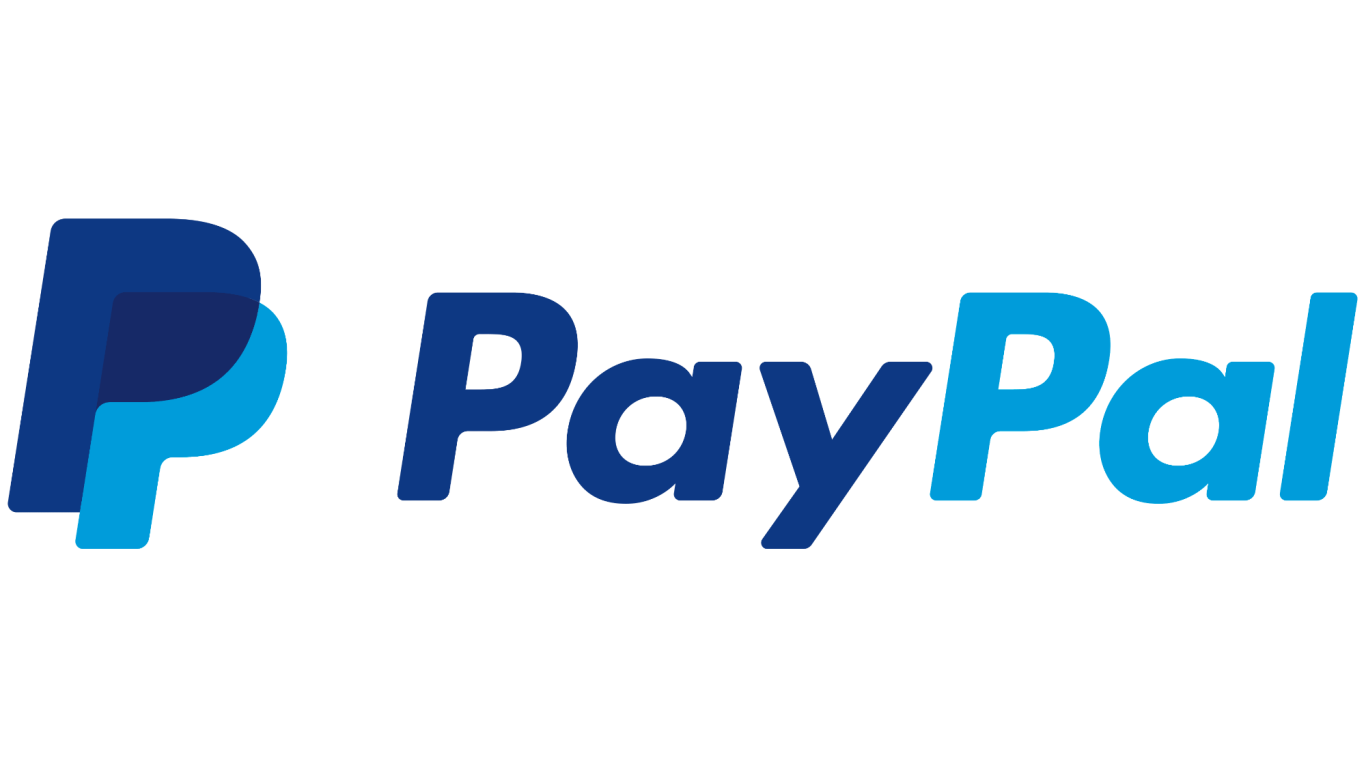Logotipo de PayPal, con un diseño en tonos de azul y la palabra "PayPal" en letras modernas.