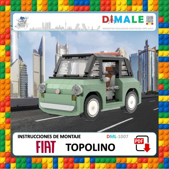 Instrucciones Fiat Topolino Instrucciones de montaje del coche FIAT Topolino de bloques de construcción.
